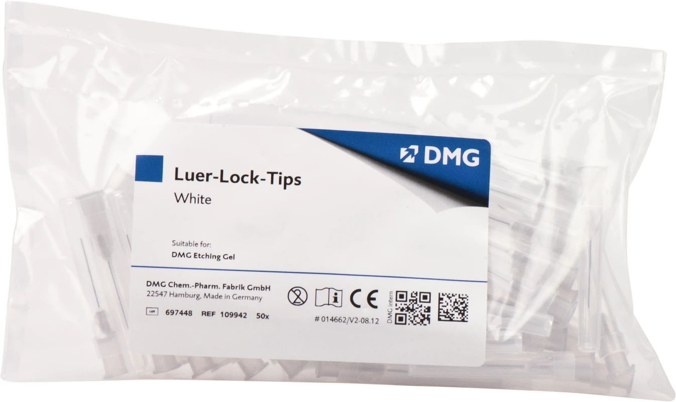 Luer-Lock Tips Packung 50 Stück white