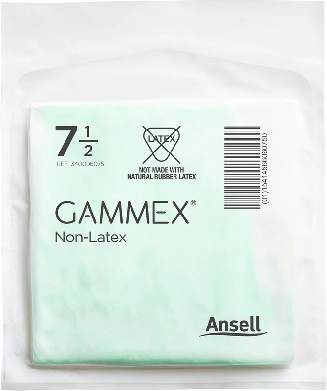 Gammex® Non-Latex Packung 50 Paar puderfrei, grün, Größe 8