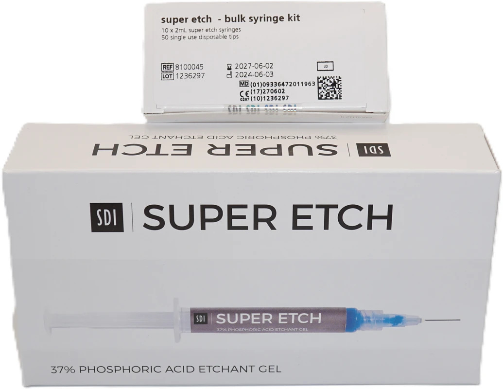 super etch Packung 10 x 2 ml Spritze Ätzgel, 50 Tips