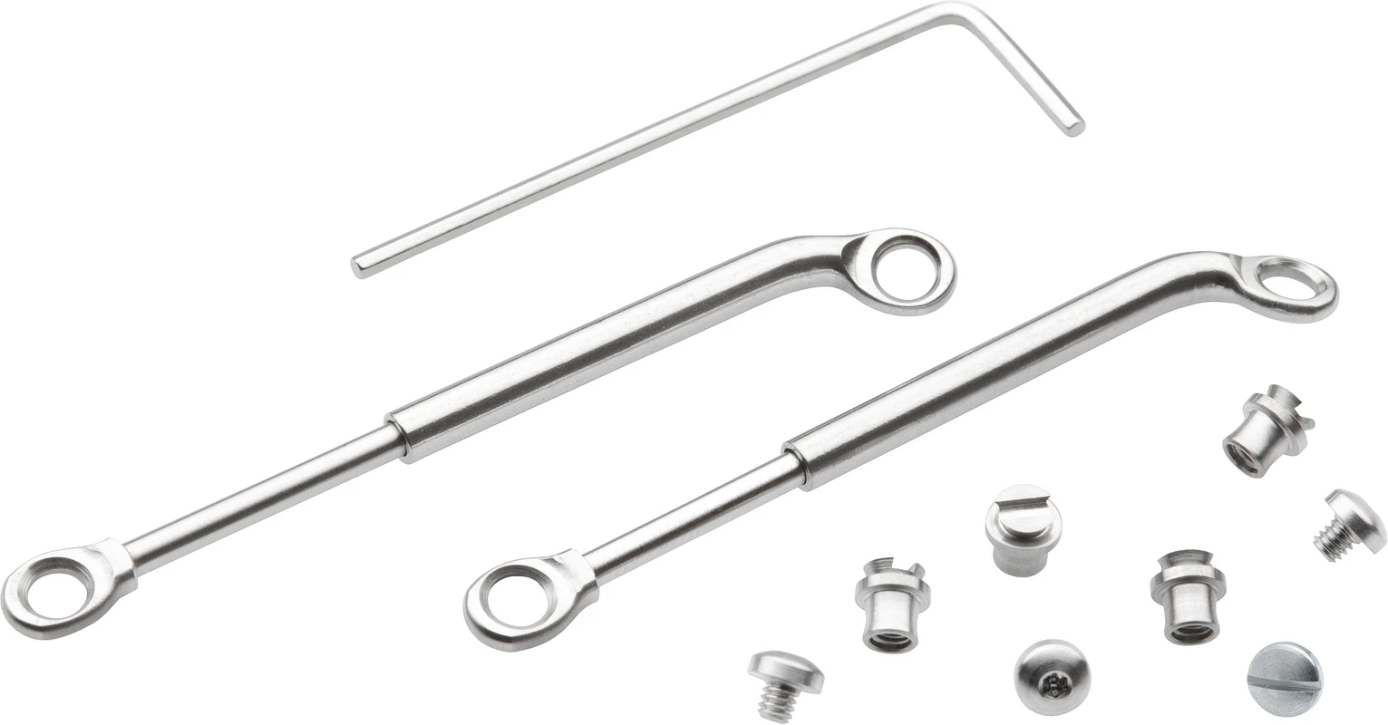 Herbst-Scharniere Packung 1 Paar Scharniere, 4 Paar Befestigungsteile mit Innensechskantschrauben
