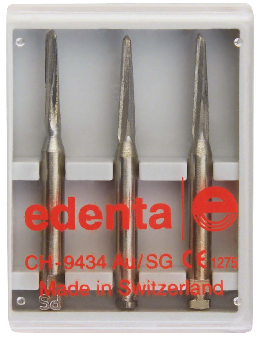 Chirurgie Knochenfräser nach Lindemann RF161 Packung 3 Stück RAL, Figur 408, 9 mm, ISO 016 Chirurgie Knochenfräser nach Lindemann RF161 Edenta