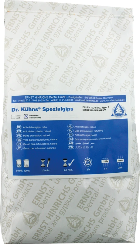 Dr. Kühns® Spezialgips Beutel 5 kg rosa