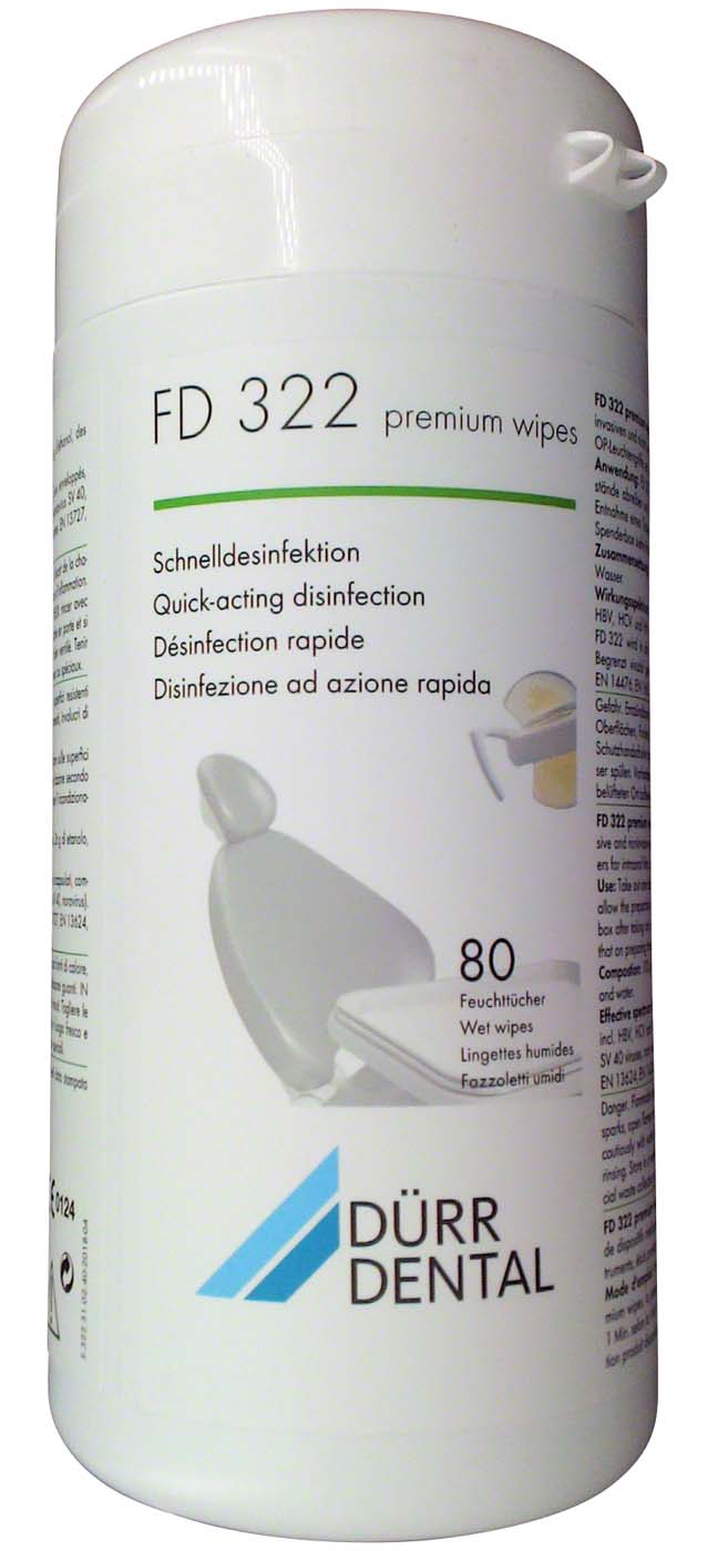 International FD 322 premium wipes Dürr Dental
