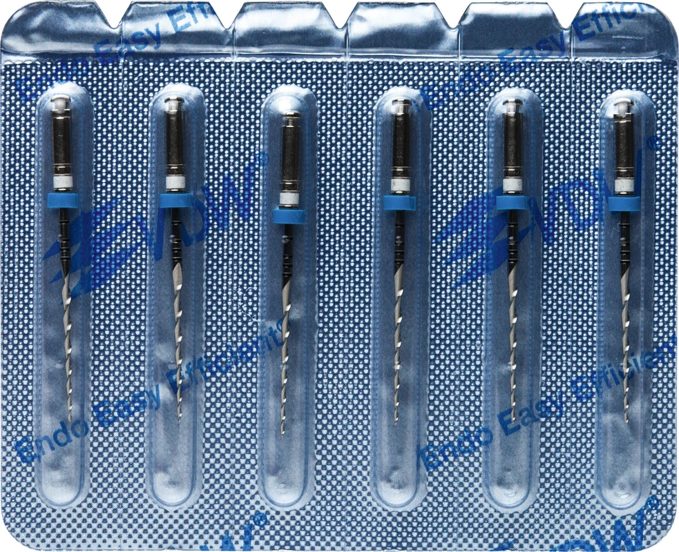 Mtwo® Blisterpackung 6 Instrumente ABT 16 mm, 25 mm, Taper.04, ISO 045 Mtwo® Instrumente VDW