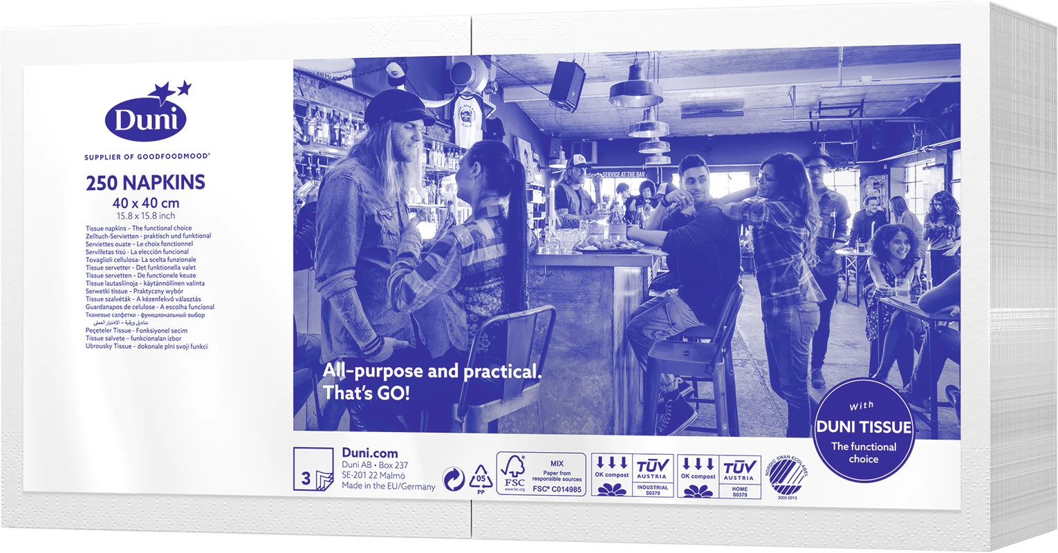 Zelltuchservietten Duni