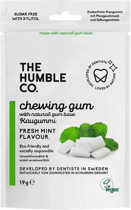 Humble Zahnkaugummi Packung 19 g fresh mint