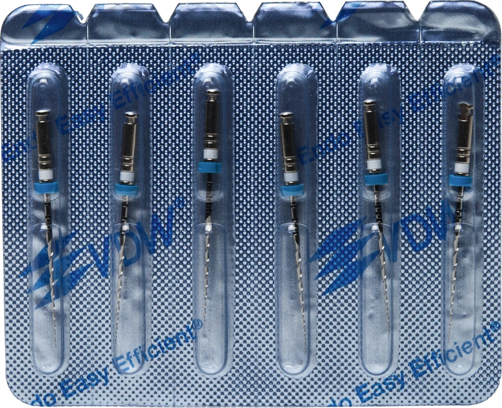 Mtwo® Blisterpackung 6 Instrumente ABT 16 mm, 25 mm, Taper.05, ISO 015 Mtwo® Instrumente VDW