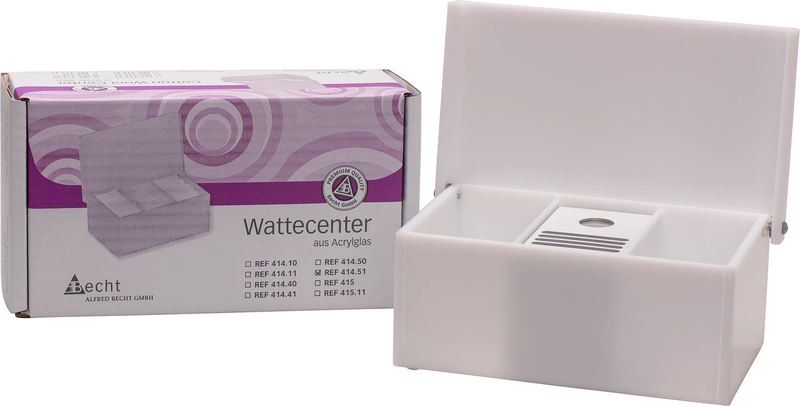 Wattecenter Rundlocheinsatz Stück breite Stegen, opak