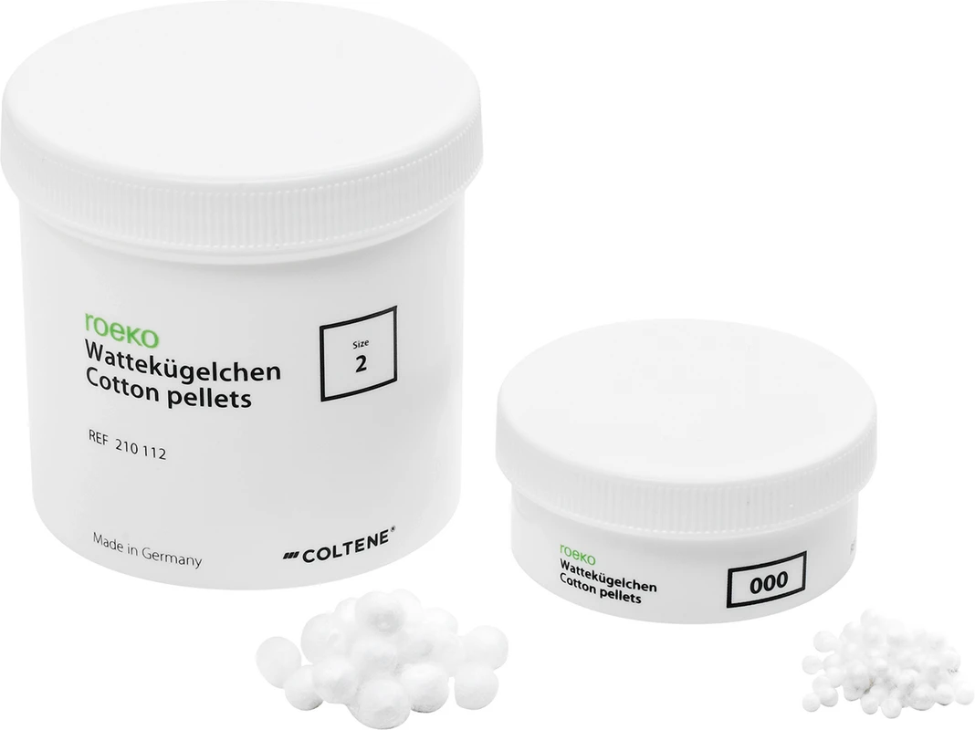 ROEKO Wattekügelchen Dose 1,5 g Ø 3 mm, Größe 000