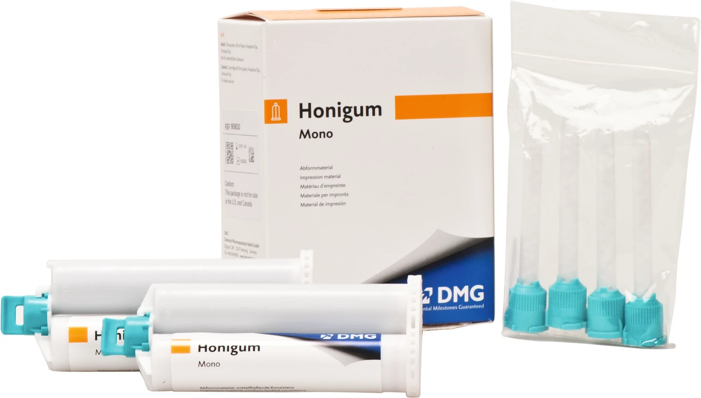 Honigum Mono Packung 2 x 50 ml Doppelkartusche, Zubehör