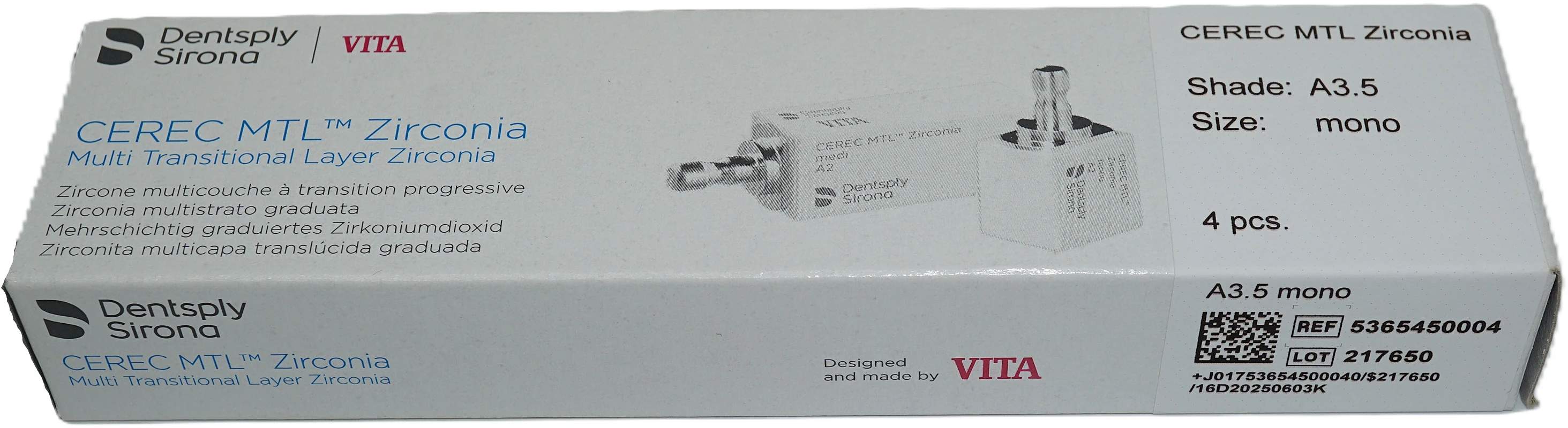 CEREC MTL™ Zirconia Dentsply Sirona