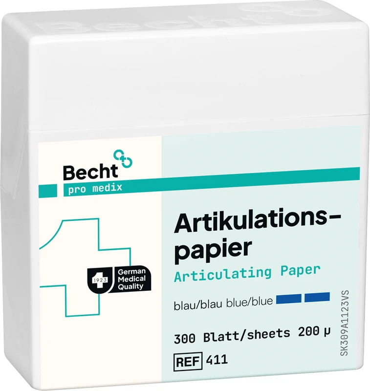 Artikulationspapier Packung 300 Stück blau 200&micro;