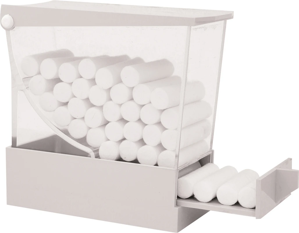 Watterollenspender Stück weiß, 10,6 cm x 5,2 cm x 10,2 cm