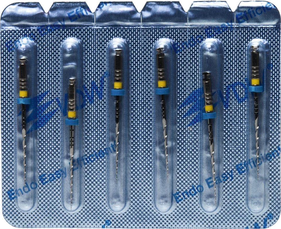 Mtwo® Blisterpackung 6 Instrumente ABT 16 mm, 25 mm, Taper.06, ISO 020 Mtwo® Instrumente VDW