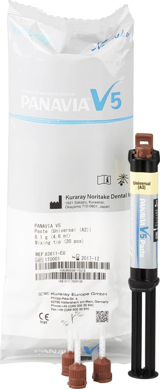 PANAVIA™ V5 Packung 4,6 ml Spritze universal A2, 20 Mixing Tips