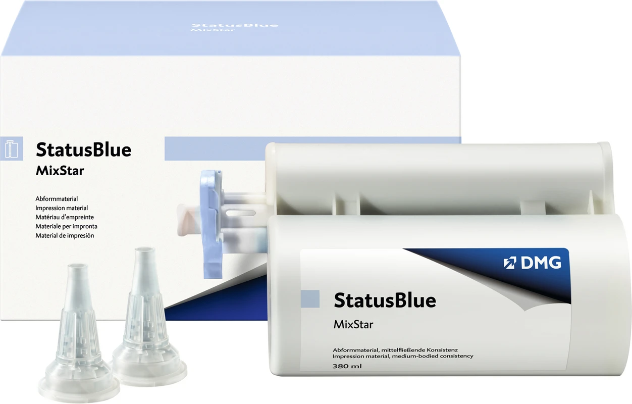 StatusBlue Mixstar Vorteilspackung 5 x 380 ml Doppelkartusche, 50 Mixstar-Tips