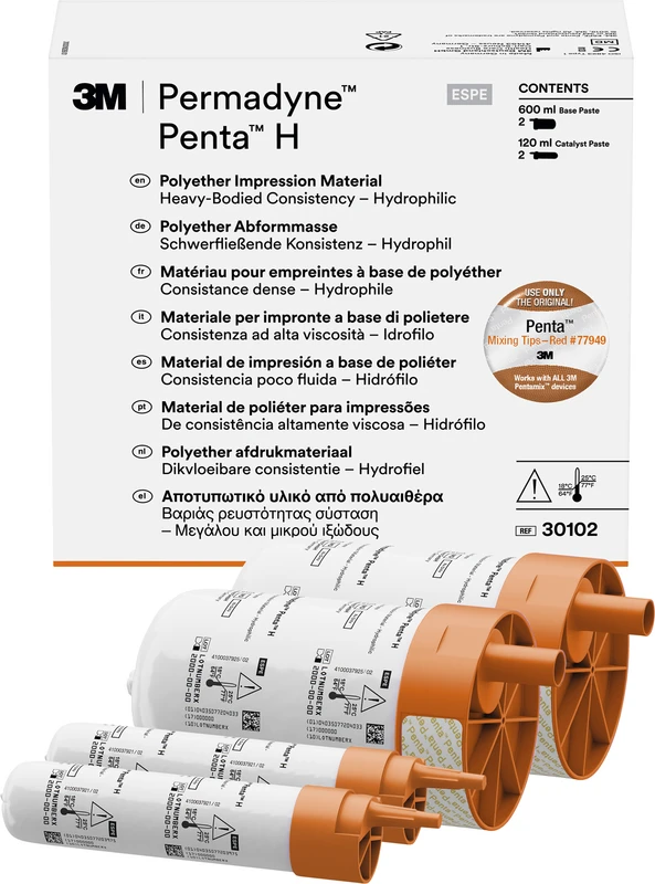 Permadyne™ Refill Packung 2 x 300 ml Basispaste, 2 x 60 ml Katalysator, Penta H