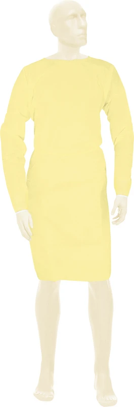 BeeSana® PP/PE-Kittel Karton 10 x 10 Stück gelb, 136 x 136 cm