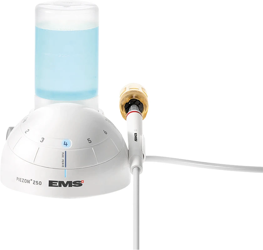 PIEZON® 250 Stück inklusive Handstück ohne LED, 3 Instrumente (A, P, PS), 3 Combitorque, Handstückschlauch, 350 ml Flasche, Fußanlasser, Wartungsset, Stromkabel, Ersatzpumpe PIEZON® 250 EMS