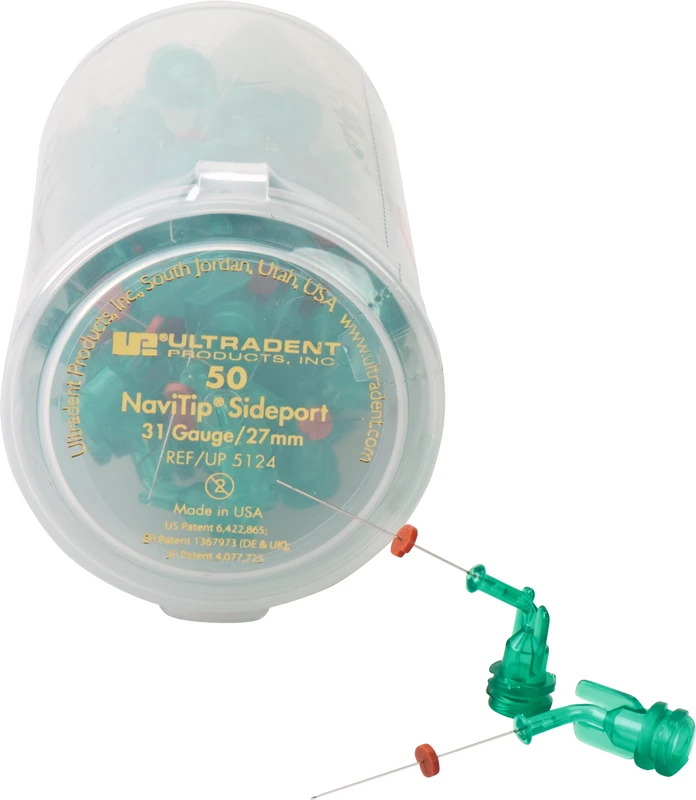 NaviTip™ Double Sideport Irrigator Packung 50 Stück grün, Ø 0,28 mm, 31ga, Länge 27 mm