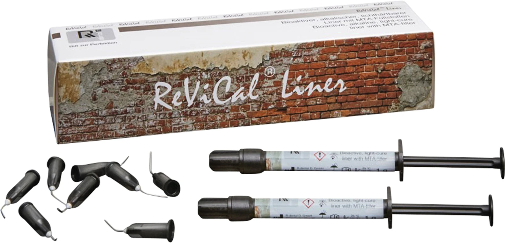 ReVical® Liner Packung 2 x 1 g Spritze, 12 Kanülen ReVical® Liner Packung 2 x 1 g Spritze, 12 Kanülen
