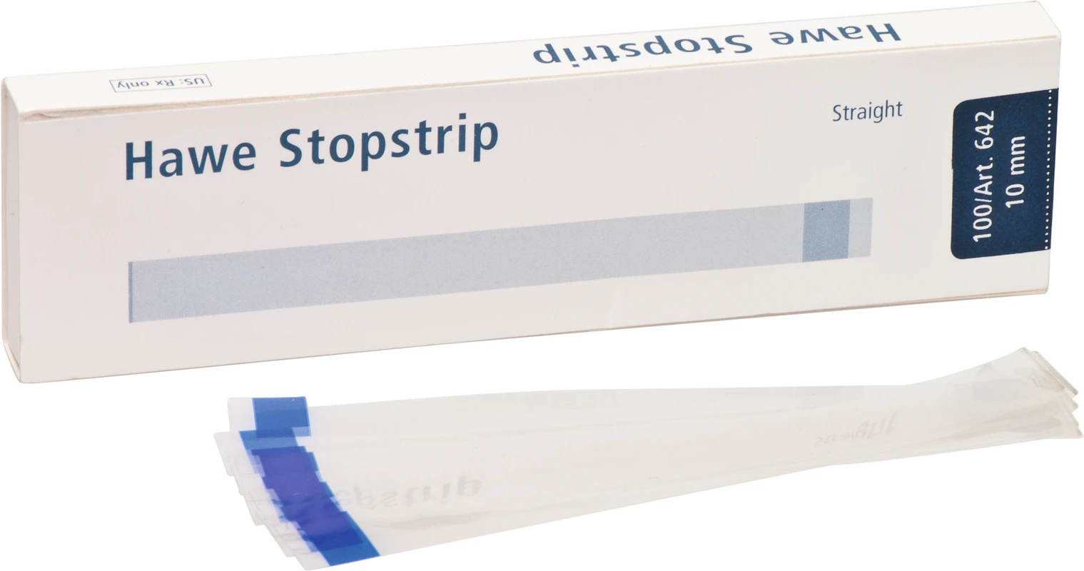 Stopstrip Packung 100 Stück Breite blau, 10 mm, gerade