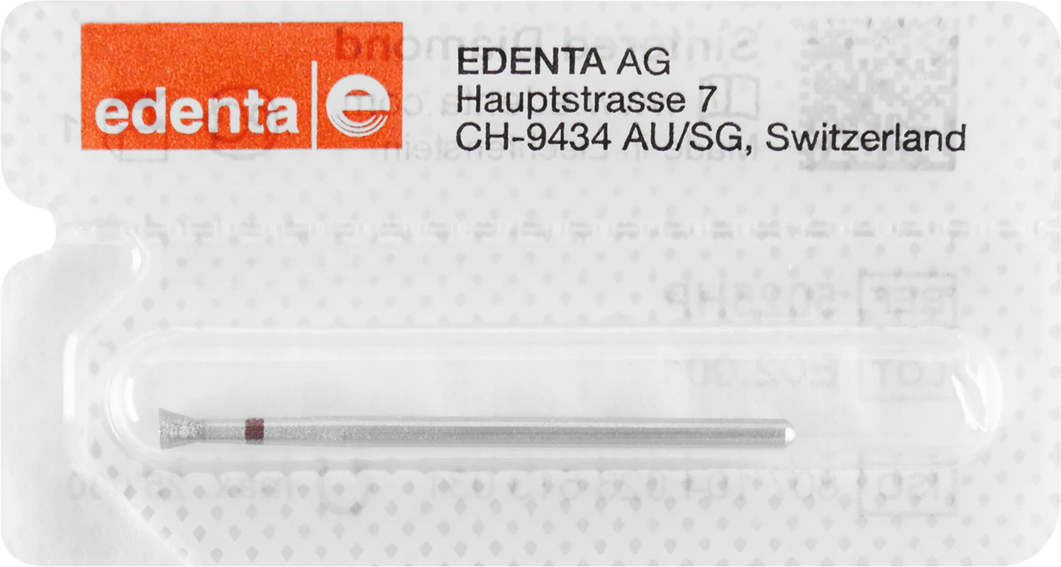 Sinterdiamanten 50 Stück rot fein, HP, Figur 023, 2 mm, ISO 031 Sinterdiamanten 50 Edenta