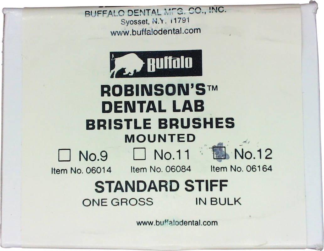 Abbott-Robinson-Bürsten Packung 144 Stück Nr. 12, Standard