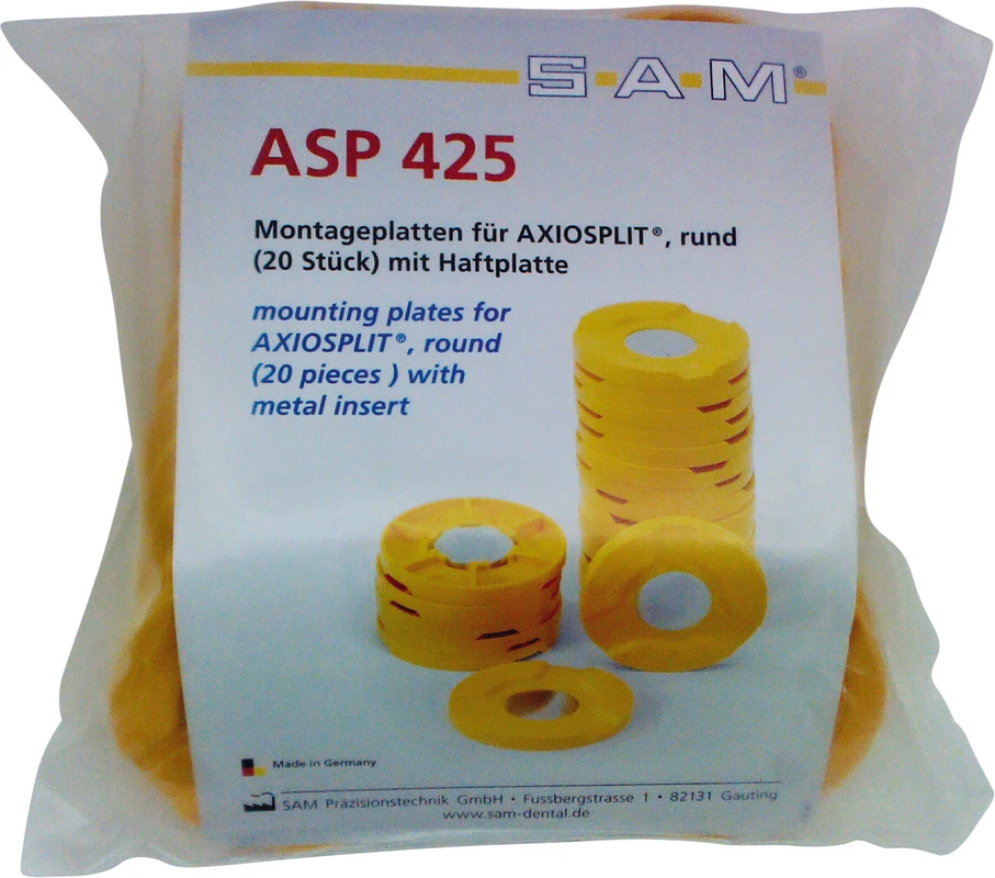 Artikulator Montageplatten Packung 20 Stück rund, für AXIOSPLIT