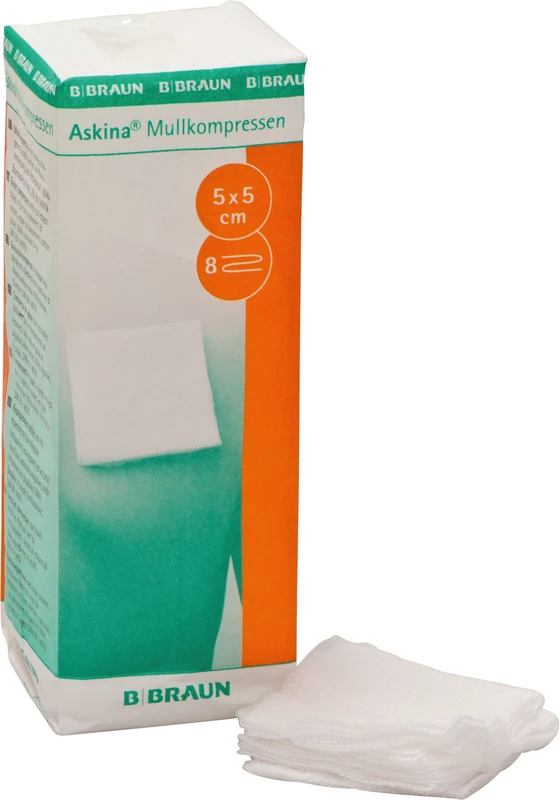 Askina® Mullkompressen Packung 100 Stück 5 x 5 cm