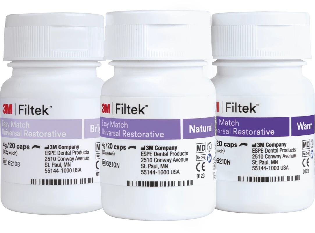Filtek™ Easy Match Universal Komposit Intro Kit 60 x 0,2 g Kapsel (bright, natural, warm)