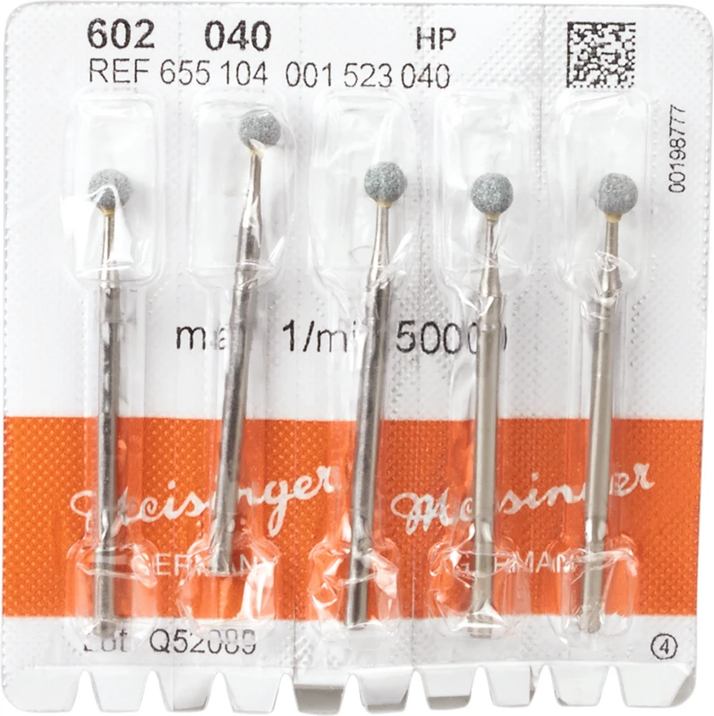 Keramische Schleifer 602 Packung 5 Stück grün mittel, HP, Figur 001, ISO 040