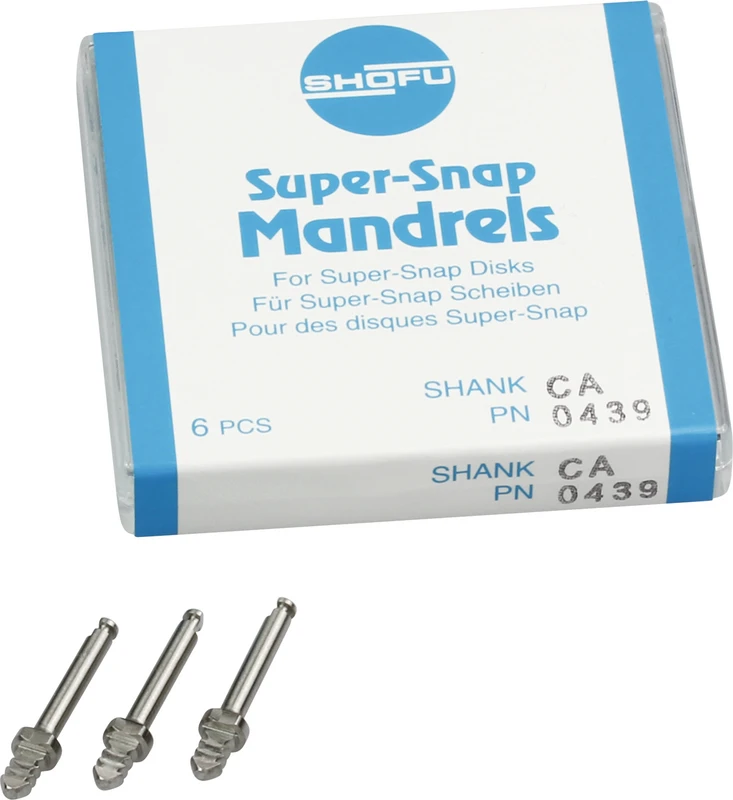 Super-Snap® Mandrels Packung 6 Stück RA, Stahl