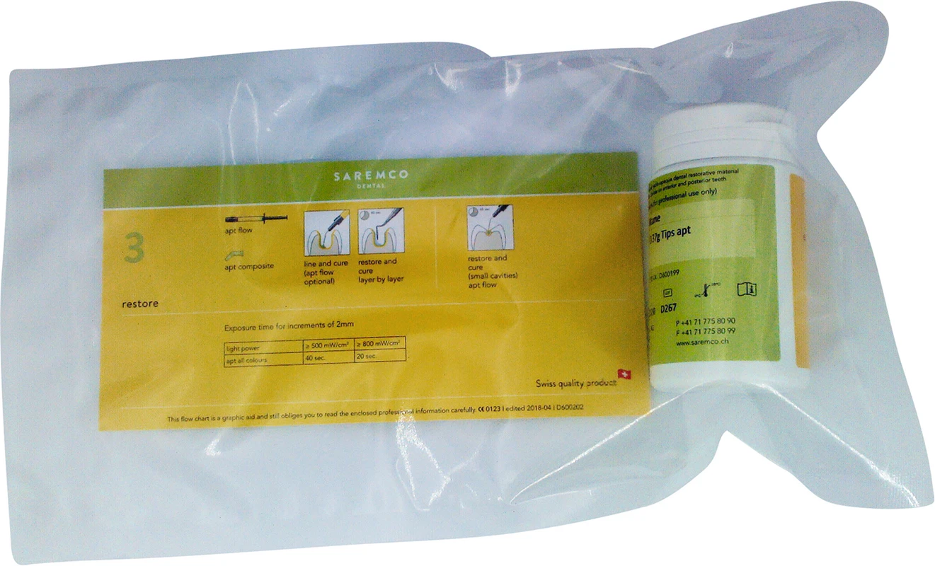 apt composite Packung 16 x 0,37 g Tip A3,5/B4 inklusive Flow Chart apt composite Packung 16 x 0,37 g Tip A3,5/B4 inklusive Flow Chart