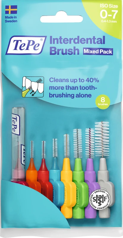 TePe® Interdentalbürsten Original Packung 8 Stück sortiert