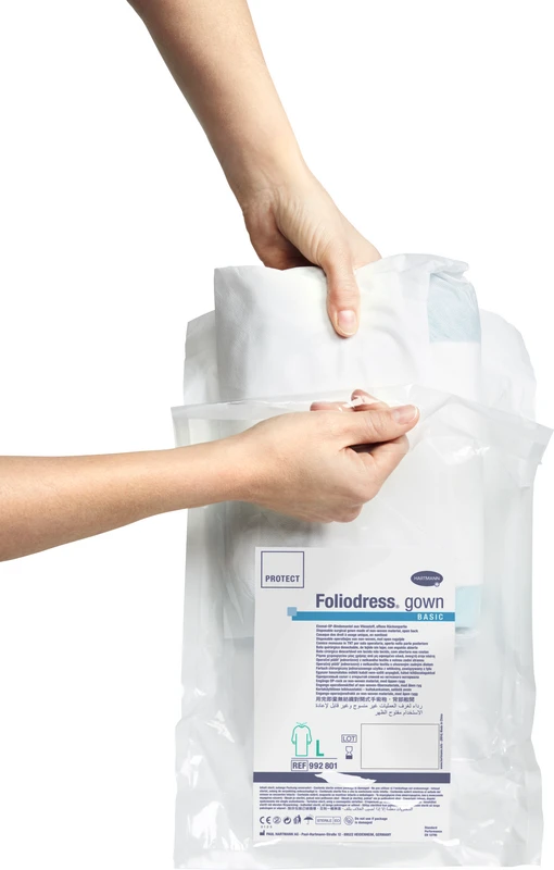 Foliodress gown Protect OP-Mäntel Packung 36 Stück L