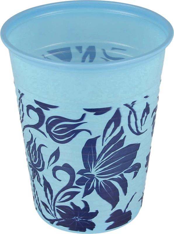 Monoart® Mundspülbecher Flower Karton 1.000 Stück blau, 180 ml
