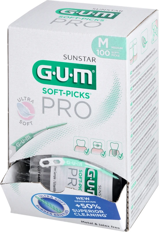 GUM® SOFT-PICKS® PRO Packung 100 Stück medium