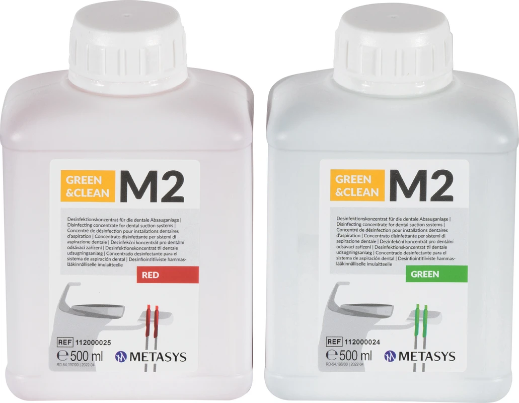 GREEN&CLEAN M2 Nachfüllpackung 2 x 500 ml Flasche (rot, grün)