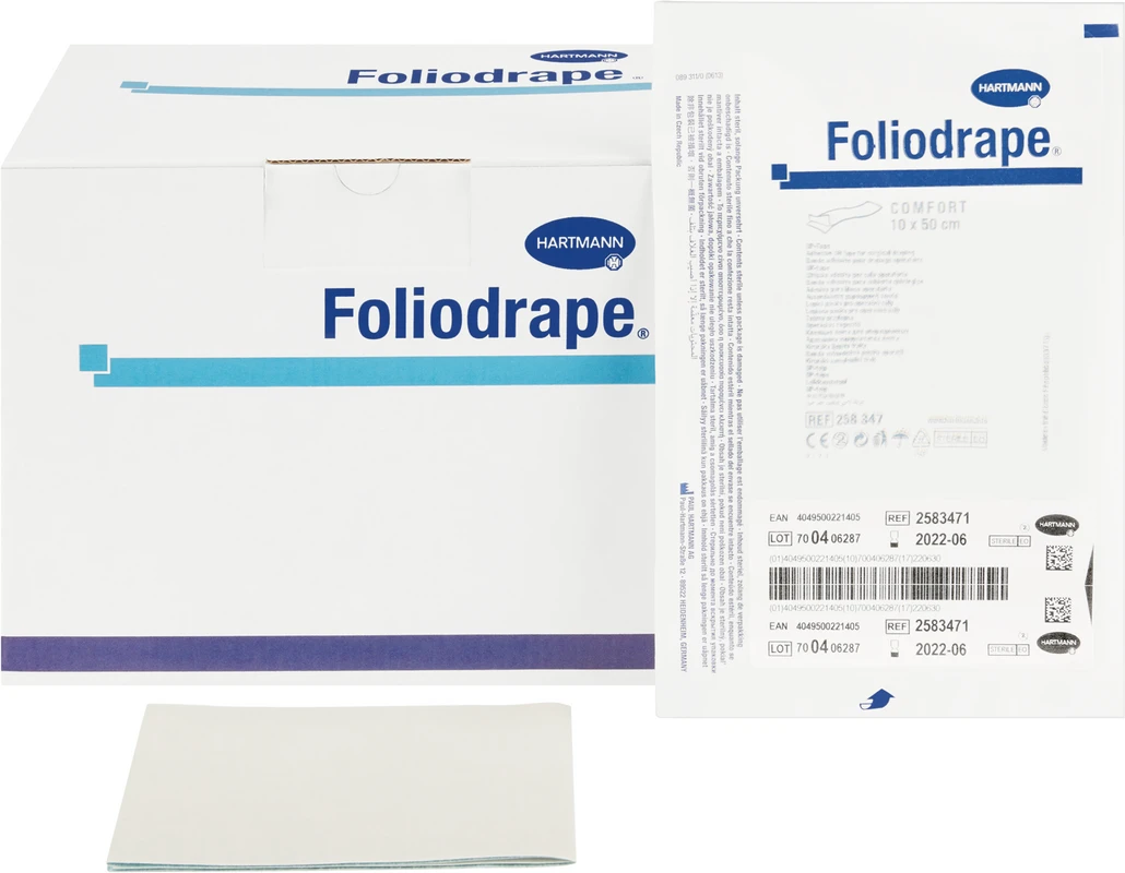Foliodrape® OP-Klebestreifen Packung 115 Stück 10 x 50 cm