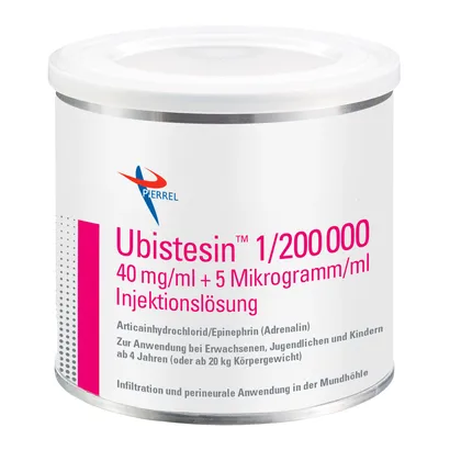 Ubistesin™  Dose 50 Stück Kappe rot, 1:200.000