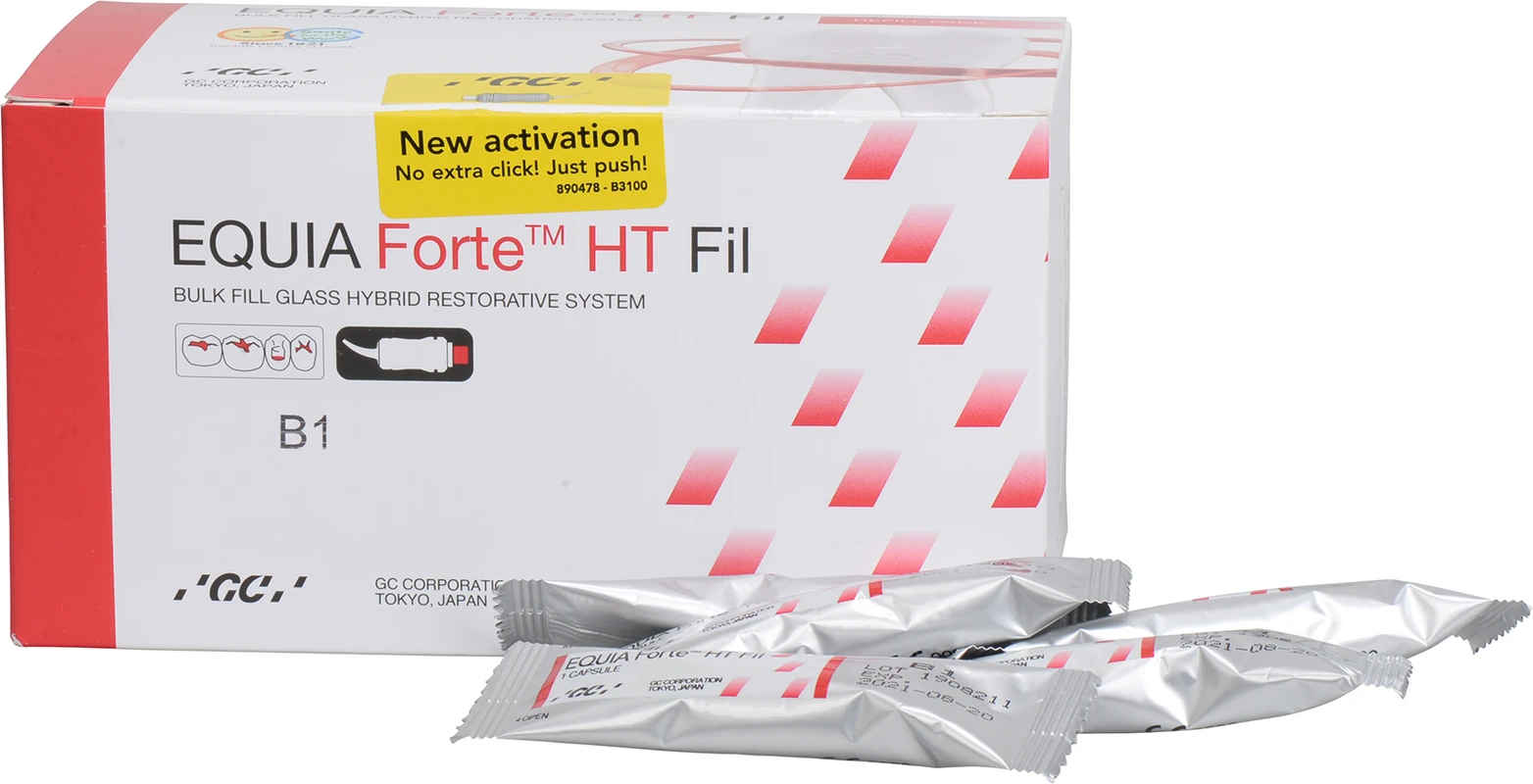 GC EQUIA Forte™ HT Packung 50 Kapseln B1 GC EQUIA Forte™ HT Packung 50 Kapseln B1