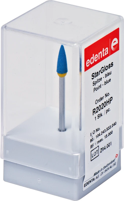 StarGloss Stück blau grob, HP, Figur 243 Spitze, 14 mm, ISO 040