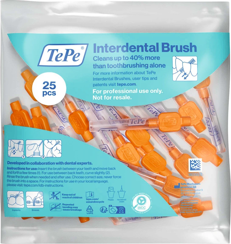 TePe® Interdentalbürsten Original Packung 25 Stück orange, Ø 0,45 mm