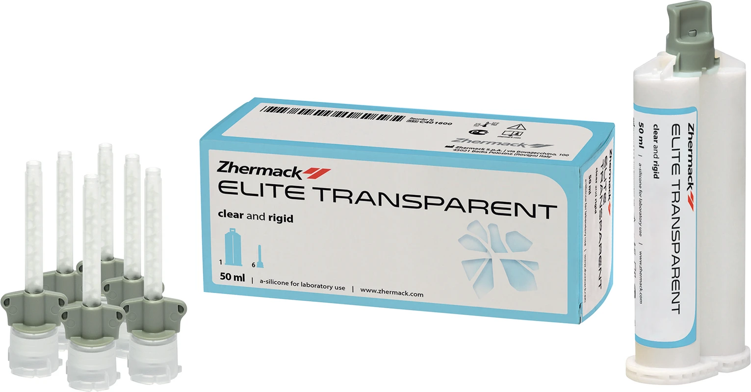 Elite Transparent Packung 50 ml Doppelkartusche, transparent