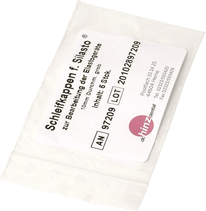 Schleifkappen/Schleifkappenträger Packung 5 Kappen grob, Ø 10 mm