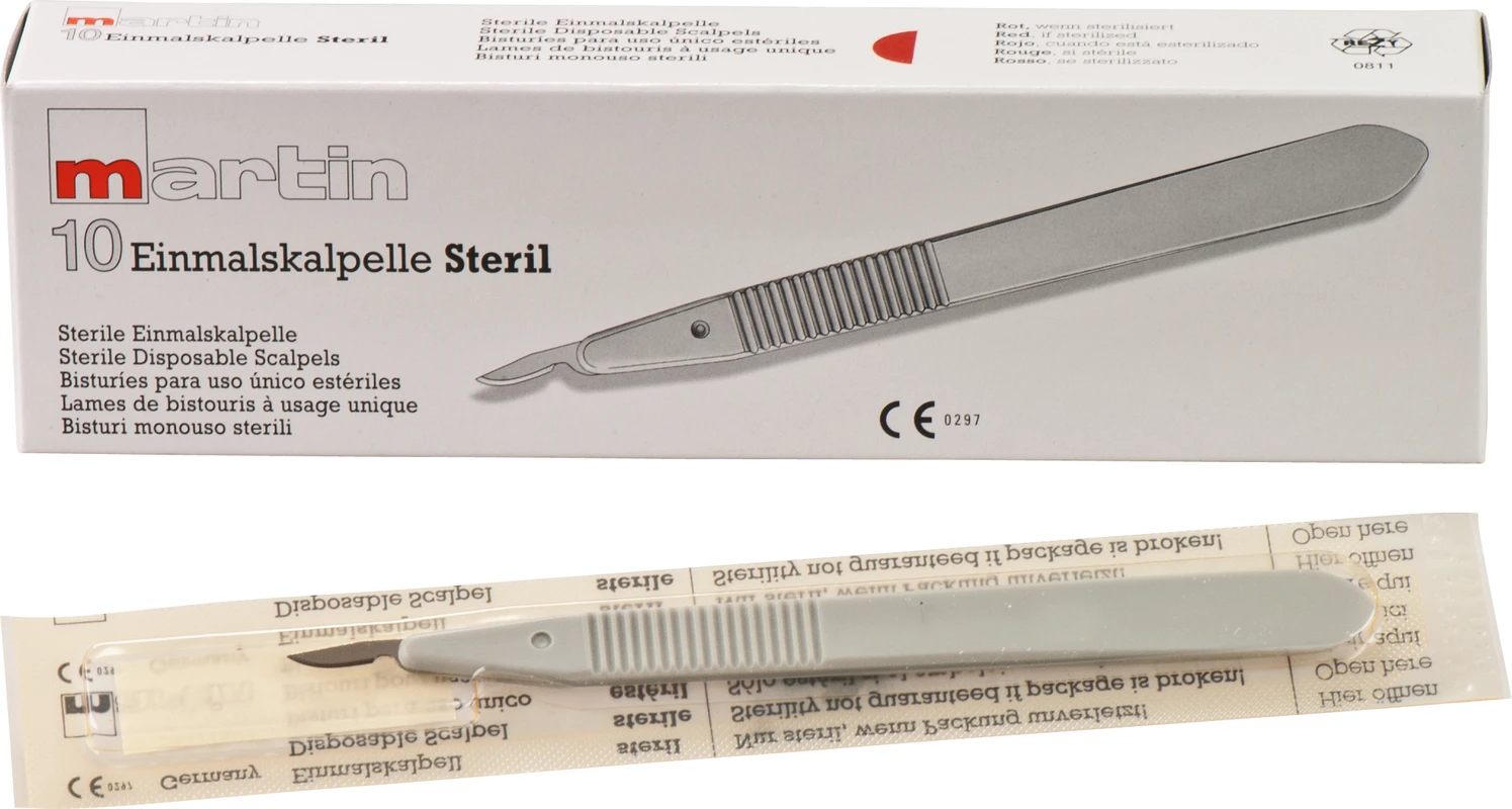 Einmal-Skalpelle Packung 10 Stück Figur 15 c