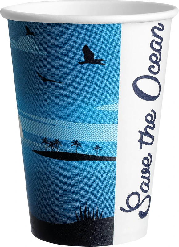 Save The Ocean Pappbecher Karton 20 x 50 Stück Save the Ocean, 200 ml