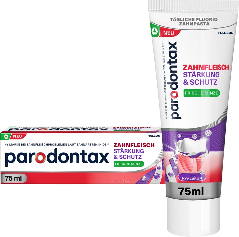 parodontax Zahnfleisch Stärkung und Schutz Zahnpasta Tube 75 ml Minzgeschmack