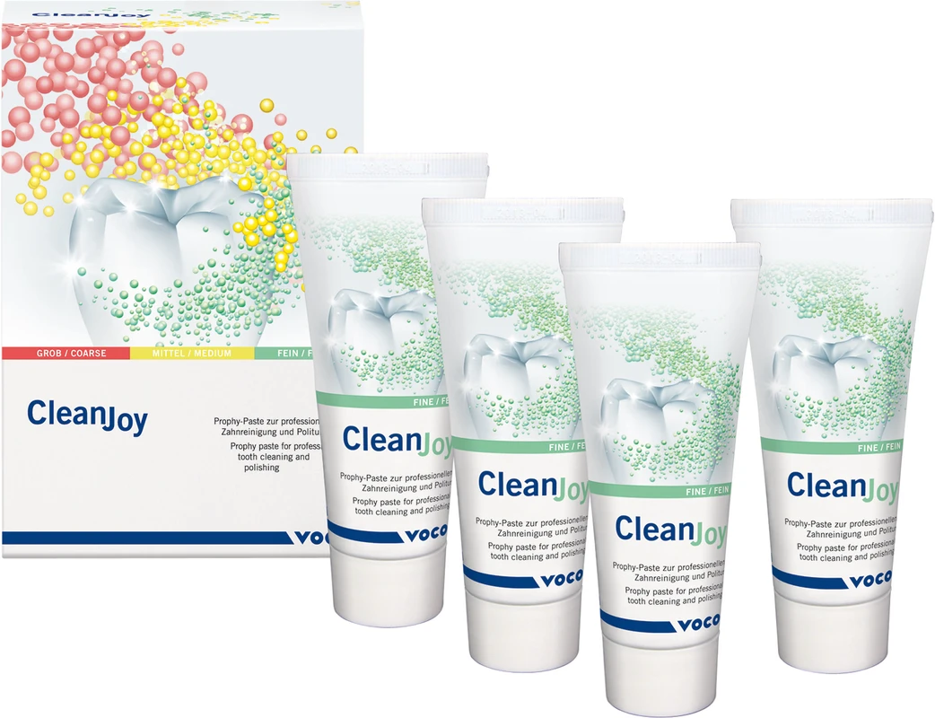 CleanJoy Packung 4 x 100 g Tube fein grün, mint
